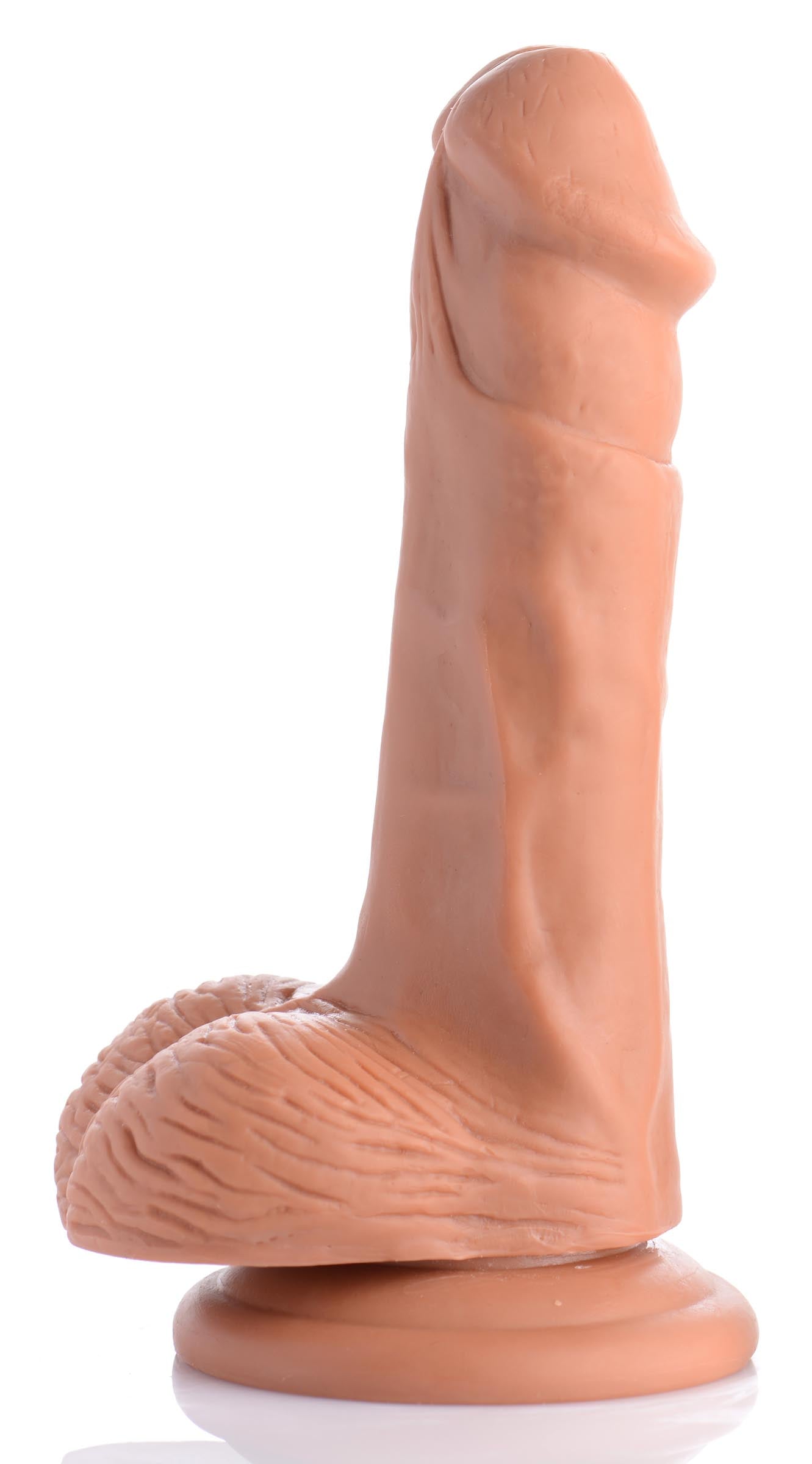 5 Inch Realistic Suction Cup Dildo- Tan