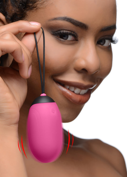 XL Silicone Vibrating Egg - Pink